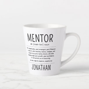 Custom Funny Mentor Coach Adviser Appreciation Latte Mug