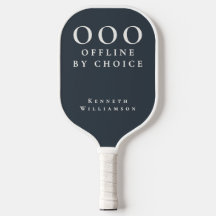 Custom Funny Navy Blue White OOO Minimalist Men