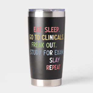 Custom Funny Nursing School student Future Nurse Insulated Tumbler