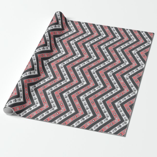 Custom Funny Personalised Gift Bags Wrapping Paper (Unrolled)