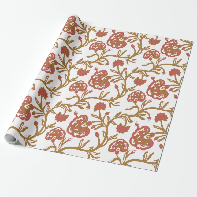 Custom Funny Personalised Gift Bags Wrapping Paper (Unrolled)