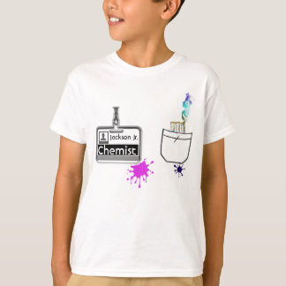 Custom Funny Profession Chemist Name Tag T-Shirt