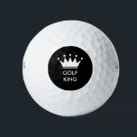 Custom funny quote golf balls for golfing fans<br><div class="desc">Custom golf balls for king of golfing. Funny personalised design for golfers and golfing fans. Make your own quote for boss,  dad,  father,  uncle,  grandpa,  husband,  son etc.</div>