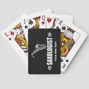 Custom Funny Saxophone Playing Cards