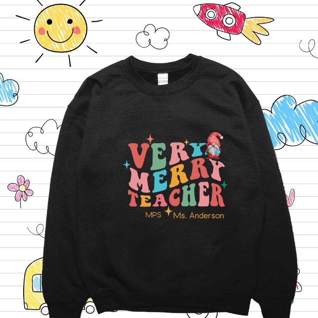Custom Funny Teacher Christmas Sweatshirt (Creator Uploaded)
