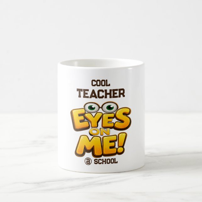 Custom Funny Teacher Gifts  Personalised by School Coffee Mug (Center)