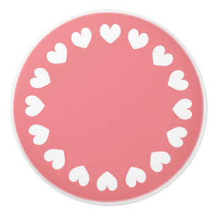 Custom furniture heart door pull and drawer knob