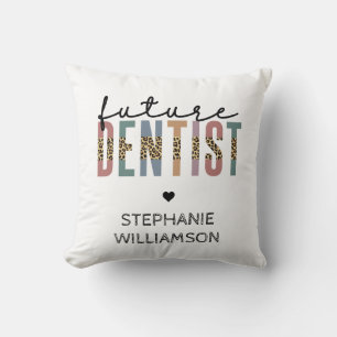 Custom Future Dentist Dental Student Gifts Cushion