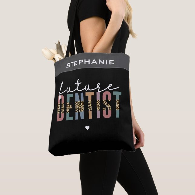 Custom Future Dentist Dental Student Gifts  Tote Bag (Close Up)