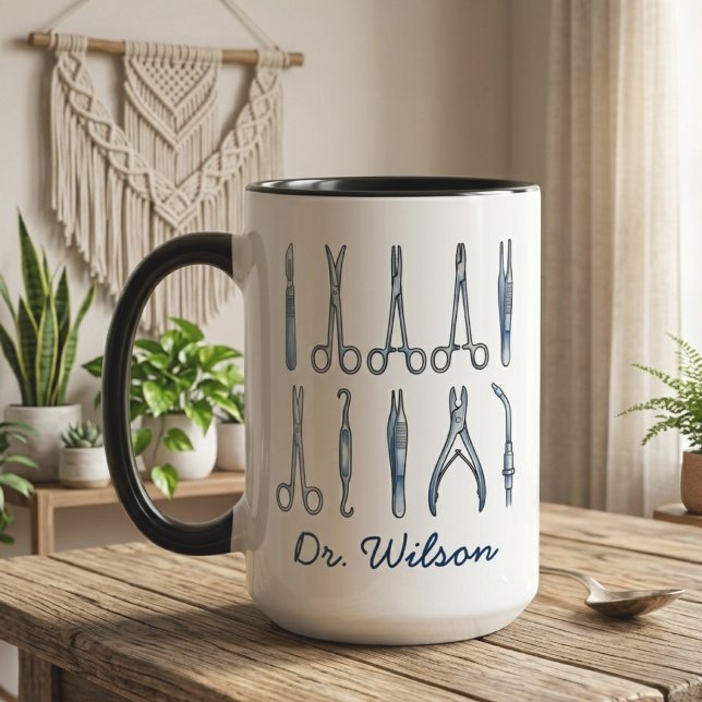 Custom Future Doctor Medical Student Graduation Mug (Personalized Future MD Doctor Medical School Gift | Medical Residency Graduation Gift for Him Her)