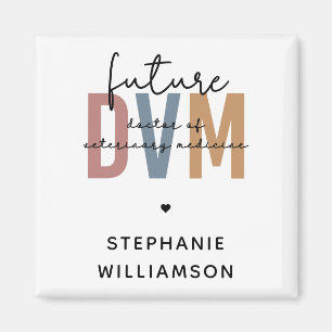 Custom Future DVM Doctor of Veterinary Medicine Magnet