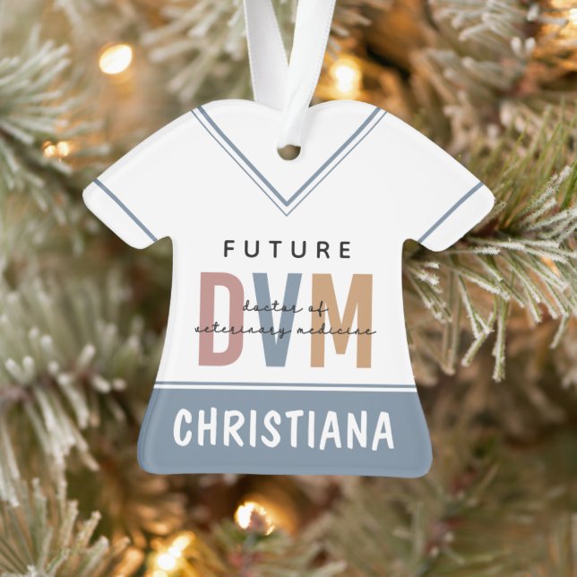 Custom Future DVM Doctor of Veterinary Medicine Ornament (Tree)