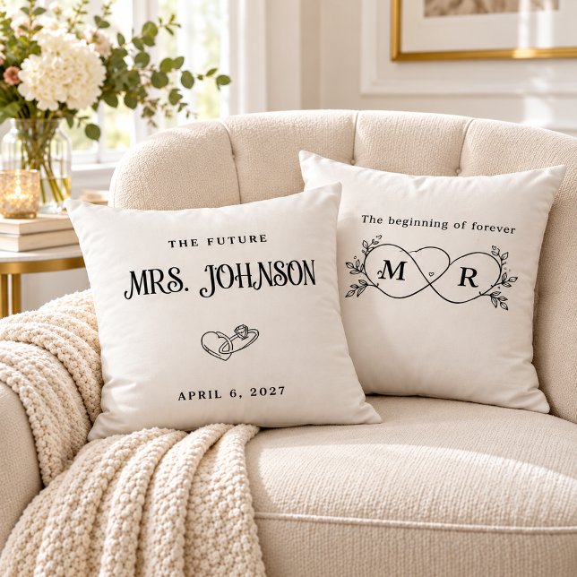 Custom Future Mrs Bride Pillow (Creator Uploaded)