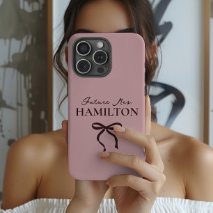 Custom Future Mrs. Phone Case for Engagement Gift