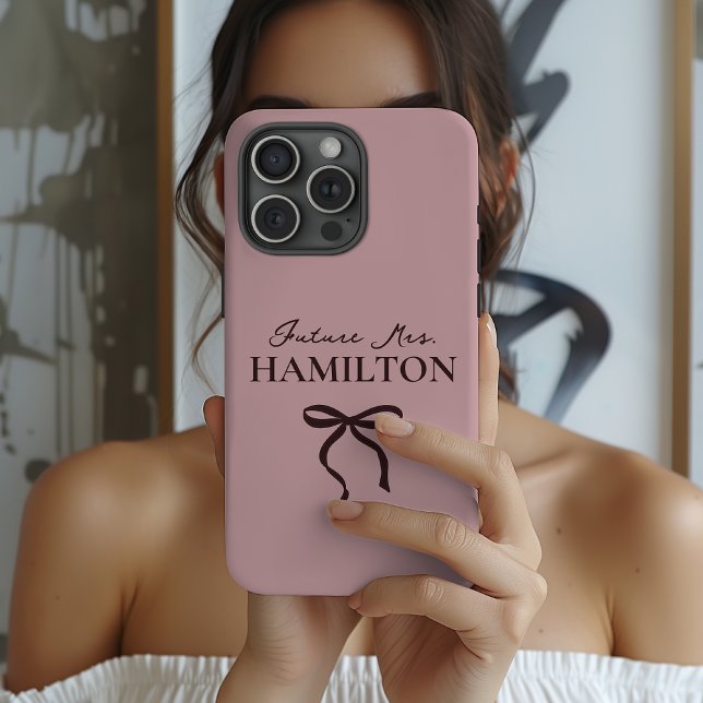 Custom Future Mrs. Phone Case for Engagement Gift (Future Mrs. Wedding Phone Case – Personalized Gift for Engagement, or Bridal Party)