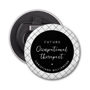 Custom Future OT Occupational Therapist Elegant Bottle Opener