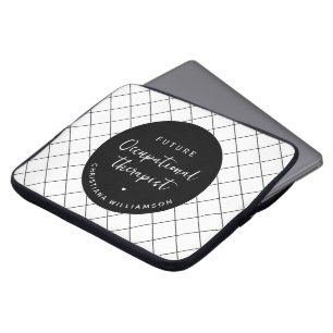 Custom Future OT Occupational Therapist Elegant Laptop Sleeve