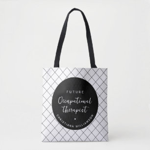 Custom Future OT Occupational Therapist Elegant Tote Bag