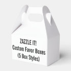 Custom GABLE Favour Boxes Blank Template