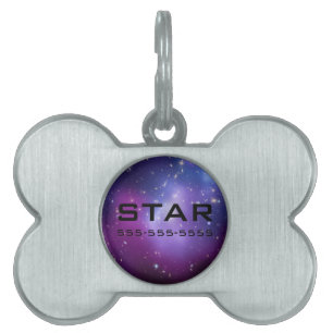 Custom Galaxy Cluster Pet Tag