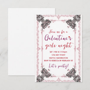 Custom Galentine Party Invitation