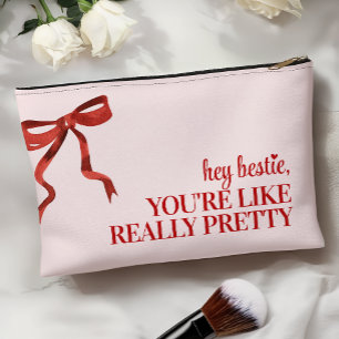 Custom Galentine's Party Favour Gift, Pink Accessory Pouch