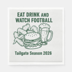 Custom Game Day Football Tailgate Party Paper Napk Napkin
