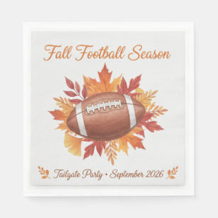 Custom Game Day Football Tailgate Party Paper Napk Napkin