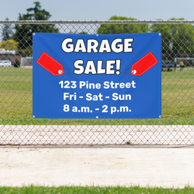 Custom GARAGE SALE! Banner (Insitu)