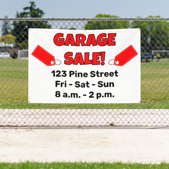 Custom GARAGE SALE! Banner (Insitu)
