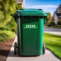 Custom Garbage Bin Trash Can Label Waterproof