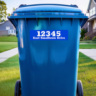 Custom Garbage Bin Trash Can Label Waterproof
