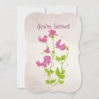 Custom Garden Birthday Party Custom Sweet Pea
