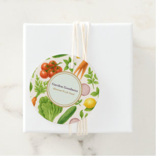 Custom Garden Produce Tags Harvest Fresh Food