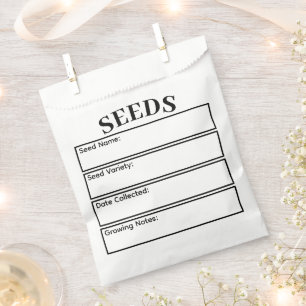Custom Garden Seed Bag Envelope