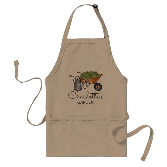 Custom Gardening Apron, Personalised Apron, Toddle Standard Apron (Front)