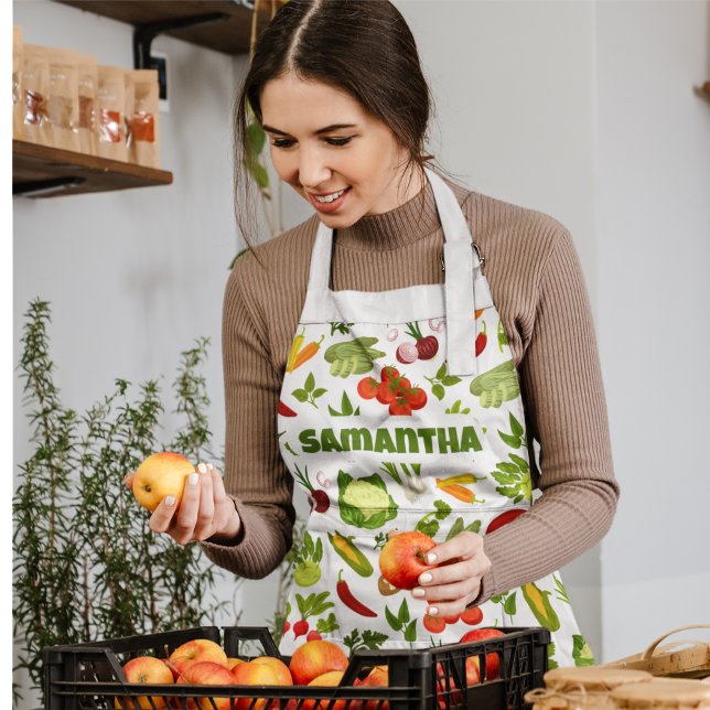 Custom Gardening Vegetable  Apron (Creator Uploaded)