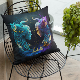 Custom Gemini Zodiac Horoscope Fantasy Sun Sign Cushion