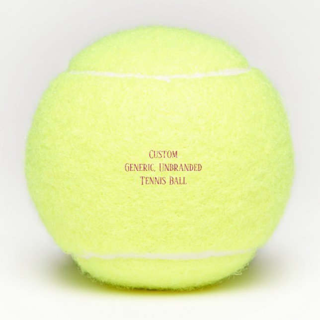 Custom Generic, Unbranded Tennis Ball (Front)