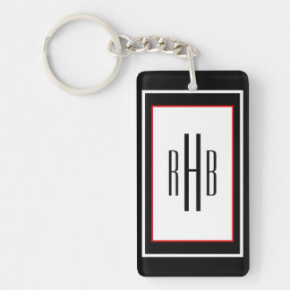 Custom Gentlemen's Monogram Keychain