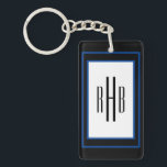 Custom Gentlemen's Monogram Keychain<br><div class="desc">Add text. Custom Gentlemen's Monogram Keychain</div>