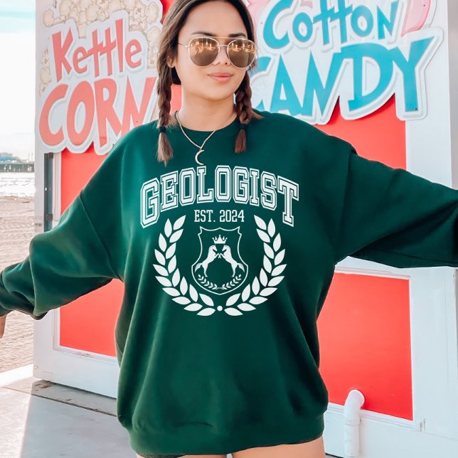 Custom Geology Graduation Est 2024 College Sweatshirt (Creator Uploaded)