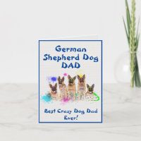 Custom German Shepherd Dad Best Crazy Dog Digital