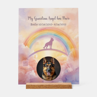 Custom German Shepherd Memorial Acrylic Sign