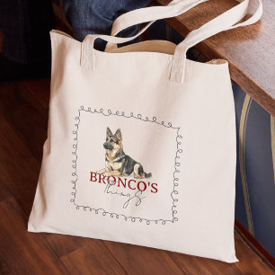 Custom German Shepherd Portrait Dog Things  Tote Bag