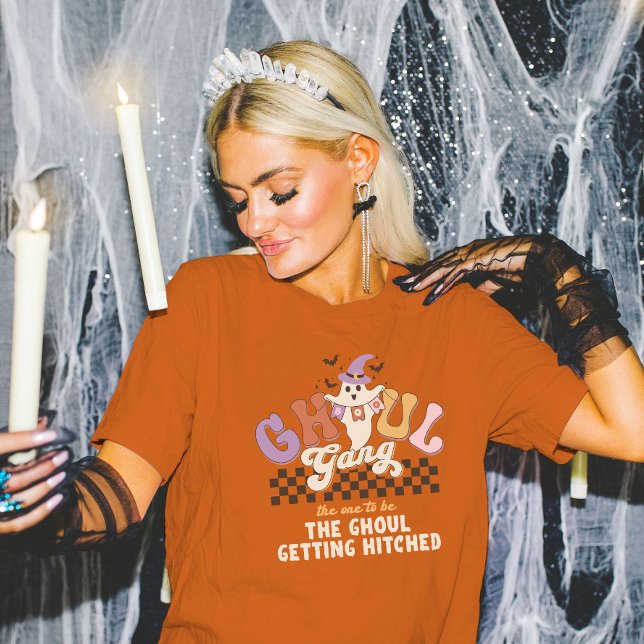 Custom Ghoul Gang Halloween Party Bach Party Group T-Shirt (Creator Uploaded)