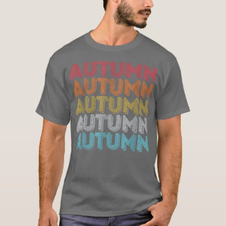 Custom Gift Autumn Name Personalised Cute  T-Shirt