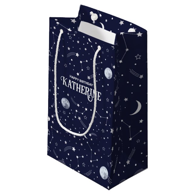 Custom Gift Bag - Celestial Minimalist Collection (Front Angled)
