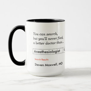 Custom Gift for Anaesthesiologist Mug