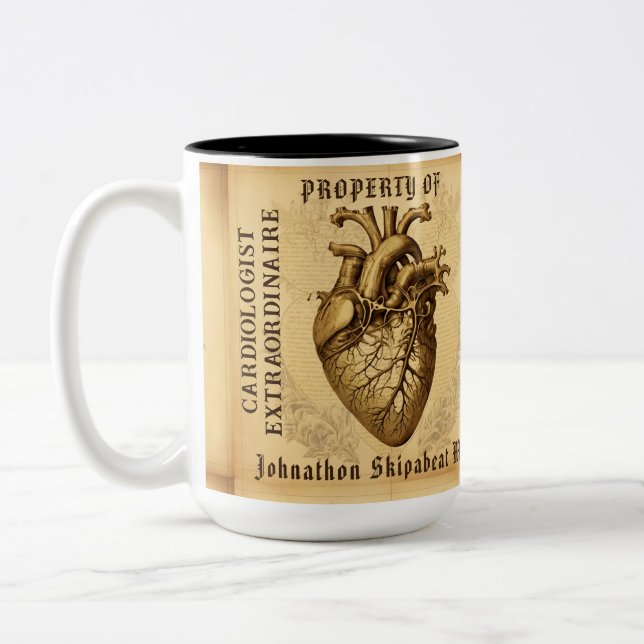 Custom Gift for Cardiologist Mug (Left)